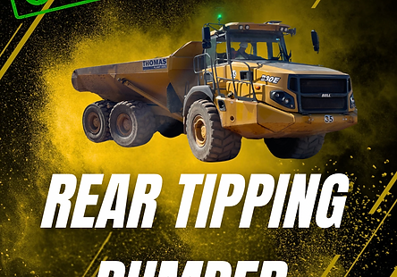 Rear tipping dump truck